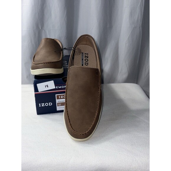 IZOD Seapoint Slip On Shoes Men’s 11 Tan Memory Foam Lightweight Loafer main image 8
